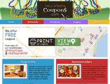 Tablet Screenshot of neworleanscoupons.com